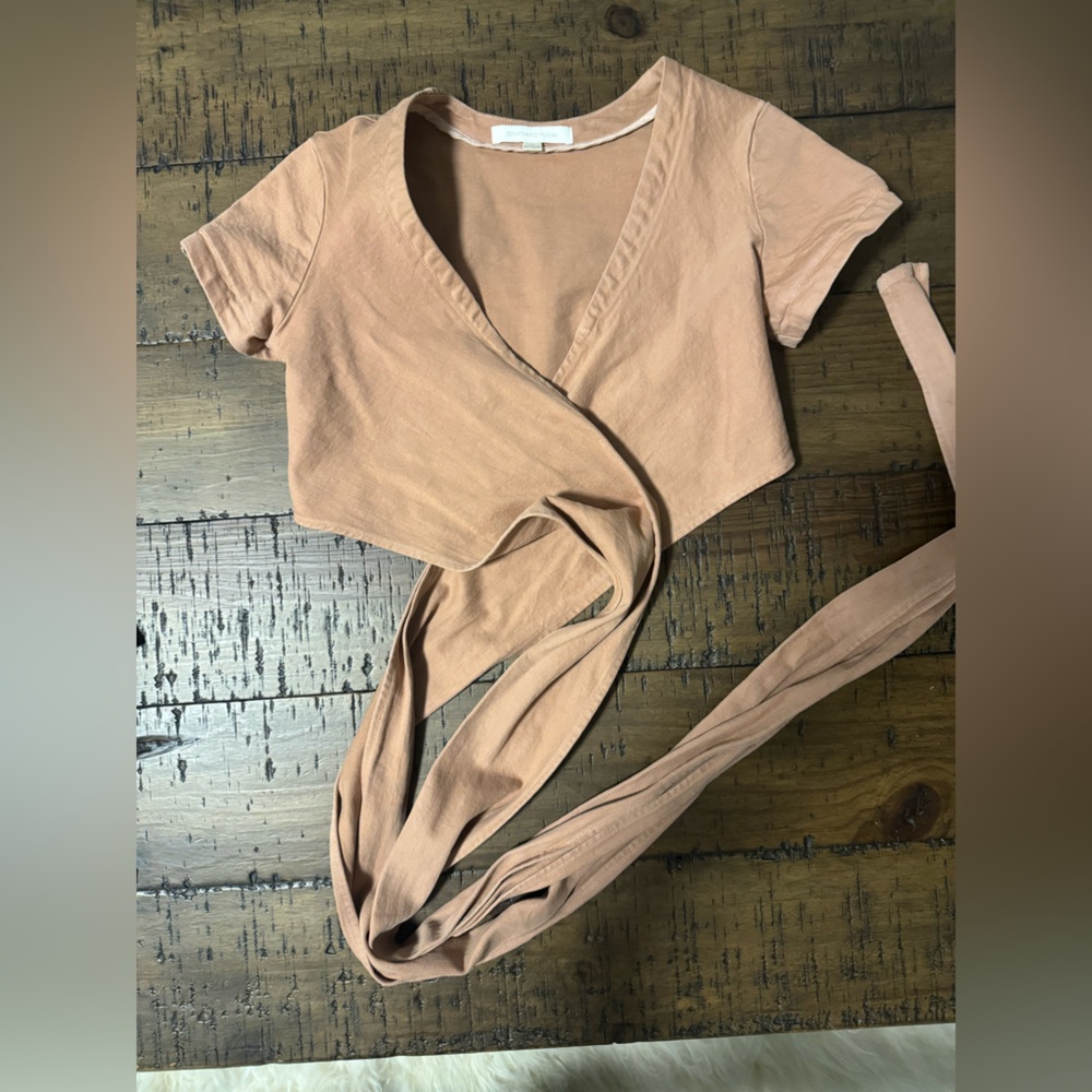 Jonathan simkhai wrap crop top